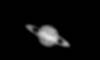 © Christoph Lohuis; Saturn, 11. Oktober 2000, 114mm Newton mit Okularprojektion, 1/2 Sekunde, AGFA XRG 100, Ort: Neuenhaus
